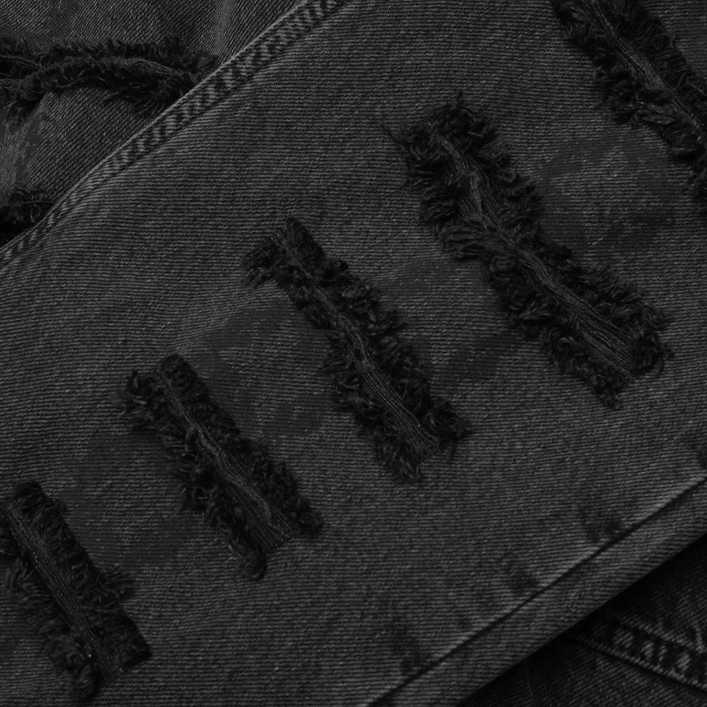 Slashed Skinny Jean - Black 3 Slashed Skinny Jean - Black - Image 3