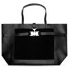 Tri Buckle Tote - Black