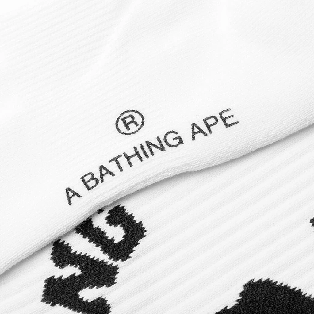 College Socks - White 2 College Socks - White - Image 2