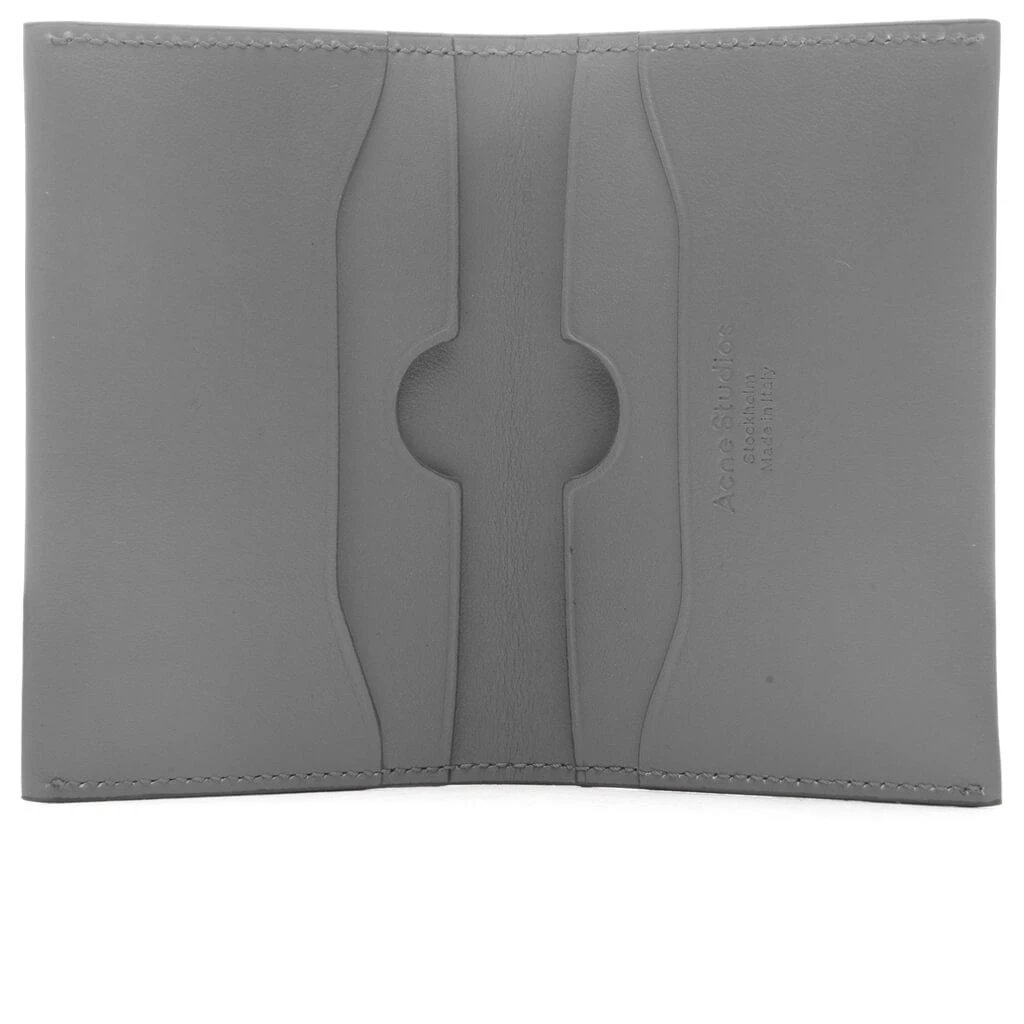 Acne Studios Folded Card Holder - Dark Grey 2 Acne Studios Folded Card Holder - Dark Grey - Image 2
