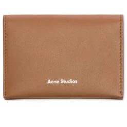 Acne Studios Folded Card Holder - Camel Brown