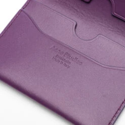Acne Studios Folded Card Holder - Violet Purple -Fashion Clothing Store Acne Studios Folded Card Holder Violet Purple CG0099 ADE 11 09 22 Feature VR 3