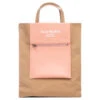 Acne Studios Papery Nylon Tote Bag - Brown/Pink