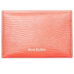 Acne Studios Leather Card Case - Bright Red