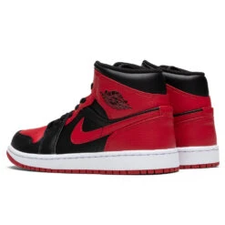 Air Jordan 1 Mid - Black/Gym Red/White -Fashion Clothing Store Air Jordan 1 Mid Black Gym Red White 2020 554724 074 01 01 2021 01 3