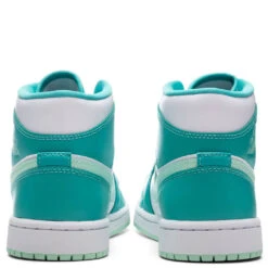Air Jordan 1 Mid Women's - Washed Teal/Mint Foam/White -Fashion Clothing Store Air Jordan 1 Mid Women s Washed Teal Mint Foam White DV2229 300 08 02 22 Feature JAYLEEN 4
