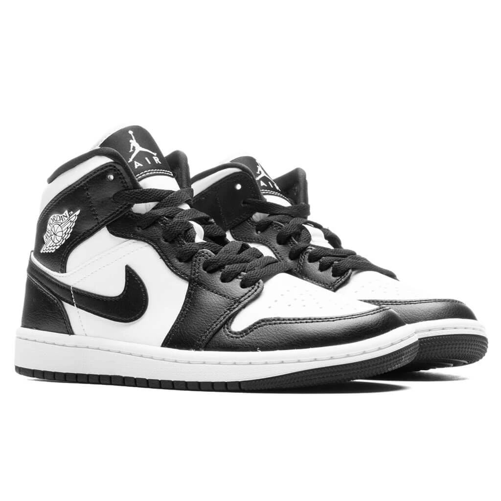 Air Jordan 1 Mid Women's - White/Black/White 2 Air Jordan 1 Mid Women's - White/Black/White - Image 2