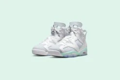 Air Jordan 6 Retro Women's - White/Purple Platinum/Mint Foam -Fashion Clothing Store Air Jordan Retro 6 Womens White Purple Platinum Mint Foam DQ4914 103 Feature 04