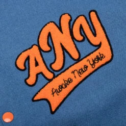 Corazon Varsity Jacket - Blue/Cream -Fashion Clothing Store Awake NY Corazon Varsity Jacket Blue Cream AWK FW22 OT006 BLU 11 28 22 Feature MG 6