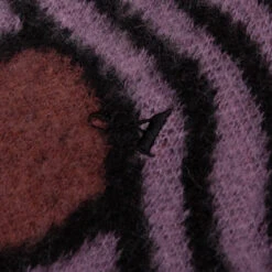 Wavy Jacquard Mohair Cardigan - Pink/Rust -Fashion Clothing Store Awake NY Wavy Jacquard Mohair Cardigan Pink Rust AWK SP23 KN001 PIN 05 31 23 Feature KN 8