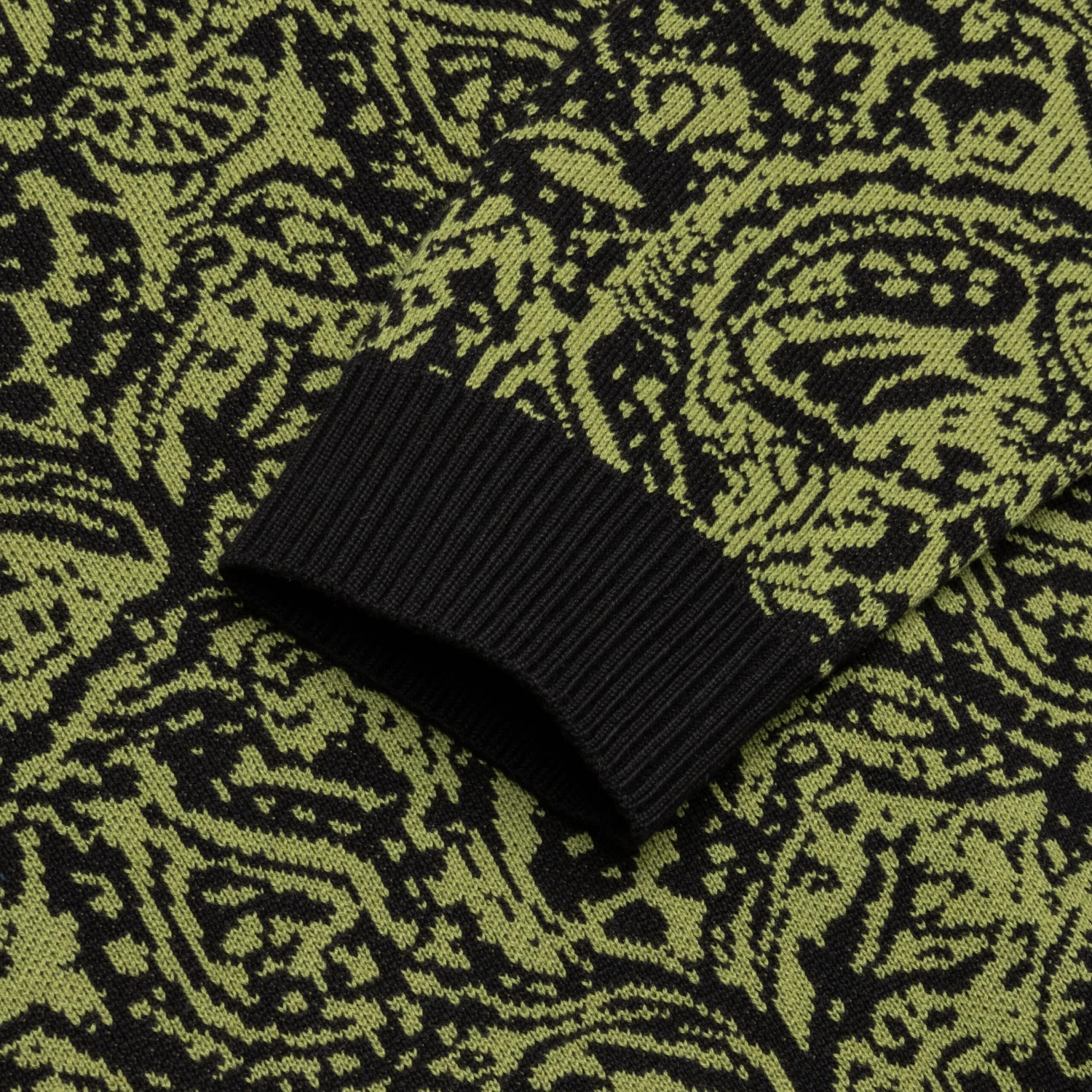 Awake Paisley Cardigan - Black 4 Awake Paisley Cardigan - Black - Image 4