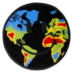 Chinatown Smiley Rug Western Hemisphere - Black