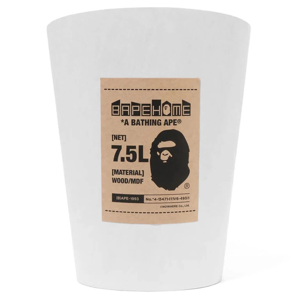 Bape X Umbra Woodrow Trash Can - White 2 Bape X Umbra Woodrow Trash Can - White - Image 2
