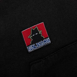 Bassline Hood Fleece - Black -Fashion Clothing Store Bassline Hood Fleece Black RBM12065 08 17 23 Feature VR 5