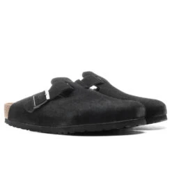 Birkenstock Wide Boston Soft Footbed Suede - Black -Fashion Clothing Store Birkenstock Wide Boston Soft Footbed Suede Black 0660471 06 19 22 Feature JORDAN 6