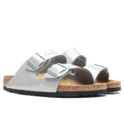 Birkenstock Women's Arizona Birko-Flor - Patent Alloy 6 Birkenstock Women's Arizona Birko-Flor - Patent Alloy -Fashion Clothing Store Birkenstock Women s Arizona Birko Flor Patent Alloy 1020620 2