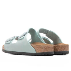 Birkenstock Women's Narrow Arizona Soft Footbed - Faded Aqua 7 Birkenstock Women's Narrow Arizona Soft Footbed - Faded Aqua -Fashion Clothing Store Birkenstock Women s Narrow Arizona Soft Footbed Faded Aqua 1021446 05 08 22 Feature 5