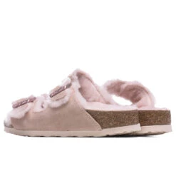 Birkenstock Women's Narrow Arizona Shearling - Light Rose -Fashion Clothing Store Birkenstock Womens Narrow Arizona Shearling Light Rose 1020389 11 10 2021 01 3