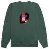Building Block Logo Crewneck Sweatshirt - Green