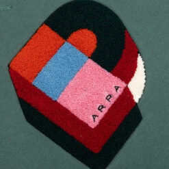 Building Block Logo Crewneck Sweatshirt - Green -Fashion Clothing Store By Parra Building Block Logo Crewneck Sweatshirt Green 48120 08 09 22 Feature VR 2 scaled