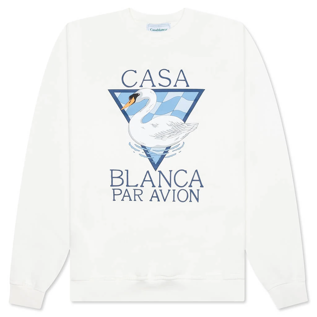 Casablanca Par Avion Screen Printed Sweatshirt - Par Avion 1 Casablanca Par Avion Screen Printed Sweatshirt - Par Avion
