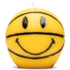Chinatown Smiley Mini Basketball Candle - Yellow