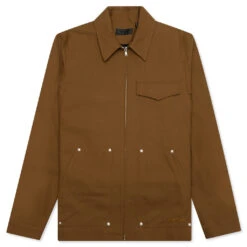 Helmut Lang Cotton Twill Coach Jacket - Cigar