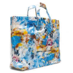 Comme Des Garcons SHIRT X Futura Wide Tote Bag - Blue -Fashion Clothing Store Comme Des Garcons SHIRT x Futura Wide Tote Bag Blue W28610 2 10 30 2020 01 2