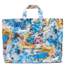 Comme Des Garcons SHIRT X Futura Wide Tote Bag - Blue