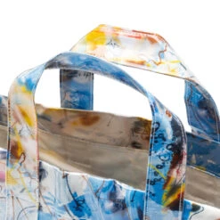 Comme Des Garcons SHIRT X Futura Wide Tote Bag - Blue -Fashion Clothing Store Comme Des Garcons SHIRT x Futura Wide Tote Bag Blue W28610 2 10 30 2020 01 3