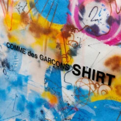 Comme Des Garcons SHIRT X Futura Wide Tote Bag - Blue -Fashion Clothing Store Comme Des Garcons SHIRT x Futura Wide Tote Bag Blue W28610 2 10 30 2020 01 6