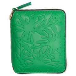 Comme Des Garcons SA2100EF Embossed Forest Wallet - Green