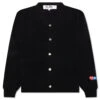 Comme Des Garcons PLAY X The Artist Invader Button Cardigan - Black