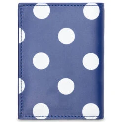 Comme Des Garcons Polka Dots Wallet - Navy -Fashion Clothing Store Comme des Garcons SA0641PD Polka Dots Wallet Navy SA0641PD NVY 12 28 2021 01 2