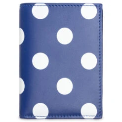 Comme Des Garcons Polka Dots Wallet - Navy