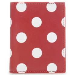 Comme Des Garcons Polka Dots Wallet - Red