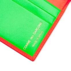 Comme Des Garcons Super Fluo Wallet - Blue/Orange -Fashion Clothing Store Comme des Garcons SA0641SF Super Fluo Wallet Blue Orange SA0641SF BLOR 12 28 2021 01 6