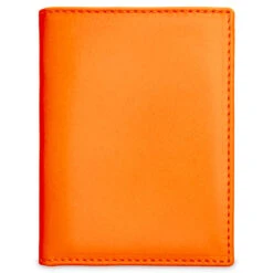 Comme Des Garcons Super Fluo Wallet - Light Orange/Pink