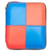 Comme Des Garcons SA2100FS Fluo Squares Wallet - Blue/Orange