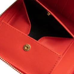 Comme Des Garcons SA210E-A Embossed Wallet - Orange -Fashion Clothing Store Comme des Garcons SA210E A Embossed Wallet Orange SA210E A ORA 02 15 2022 01 3