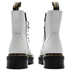 Dr. Martens Air Wair Women's Jadon Polished Smooth Boot - White -Fashion Clothing Store Dr. Martens Air Wair Women s Jadon Polished Smooth Boot White 15265100 04 10 23 Feature DV 6