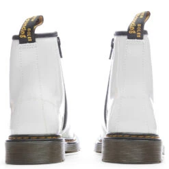 Dr. Martens Women's 1460 Patent Leather Boots - White Patent Lamper -Fashion Clothing Store Dr. Martens Youth 1460 Patent Leather Lace Up Boots Black 21979001 11 29 22 Feature JM 6