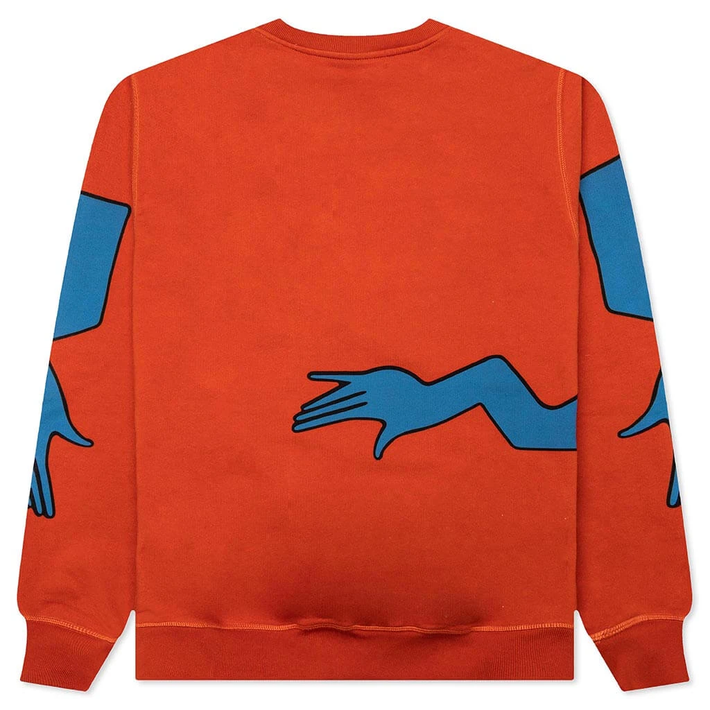 Early Grab Crewneck Sweatshirt - Sienna Orange 2 Early Grab Crewneck Sweatshirt - Sienna Orange - Image 2