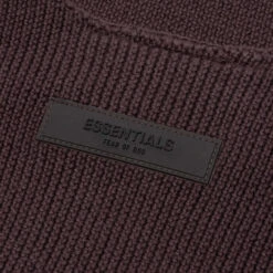 Kid's Raw Sweater - Plum -Fashion Clothing Store Fear Of God Essentials Kid s Raw Sweater Plum 785BT222165K 06 11 23 Feature VR 5