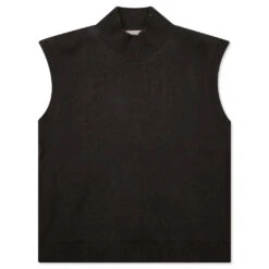 Women's Mock Vest - Off Black