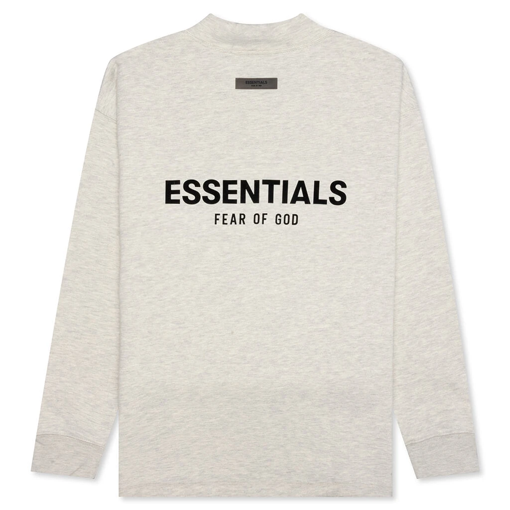Essentials Core Relaxed Mockneck - Light Oatmeal 2 Essentials Core Relaxed Mockneck - Light Oatmeal - Image 2
