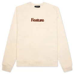 Academy Crewneck - Cannoli Cream/Gold Flame