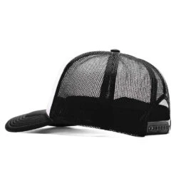 Frew Trucker Hat - Black/White -Fashion Clothing Store Feature Frew Trucker Hat Black White FEAT032923X1 06 14 23 Feature VR