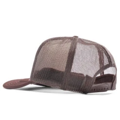Frew Trucker Hat - Brown/Tan -Fashion Clothing Store Feature Frew Trucker Hat Brown Tan FEAT032923X5 06 21 23 Feature VR 5