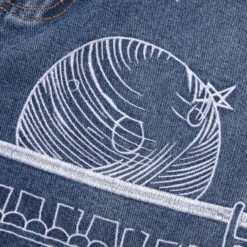 Fire Escape Embroidered Jeans - Blue -Fashion Clothing Store Fire Escape Embroidered Jeans Blue AW23 PT 3 08 17 23 Feature VR 8 scaled